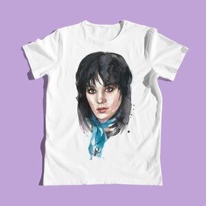 Tees4togo Joan Jett T-Shirt with Artistic Portrait size Small new with tags